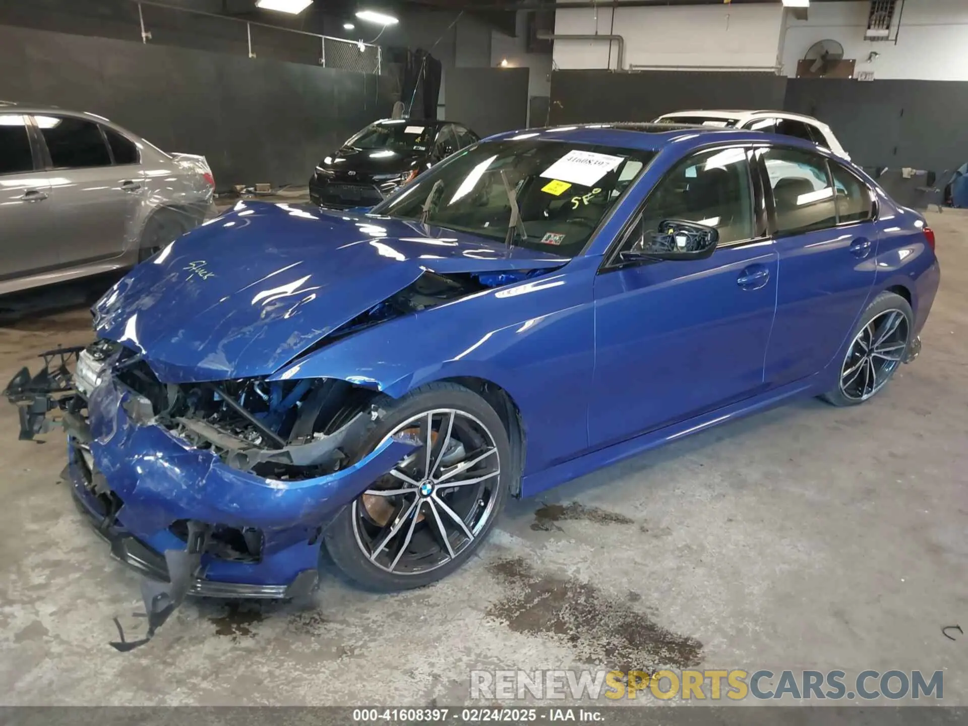 2 Photograph of a damaged car 3MW5R7J07L8B16306 BMW 330I 2020