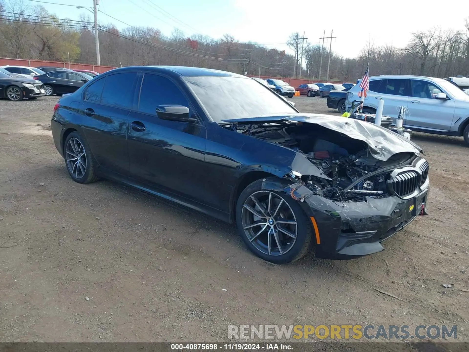 1 Фотография поврежденного автомобиля 3MW5R7J07L8B46132 BMW 330I 2020