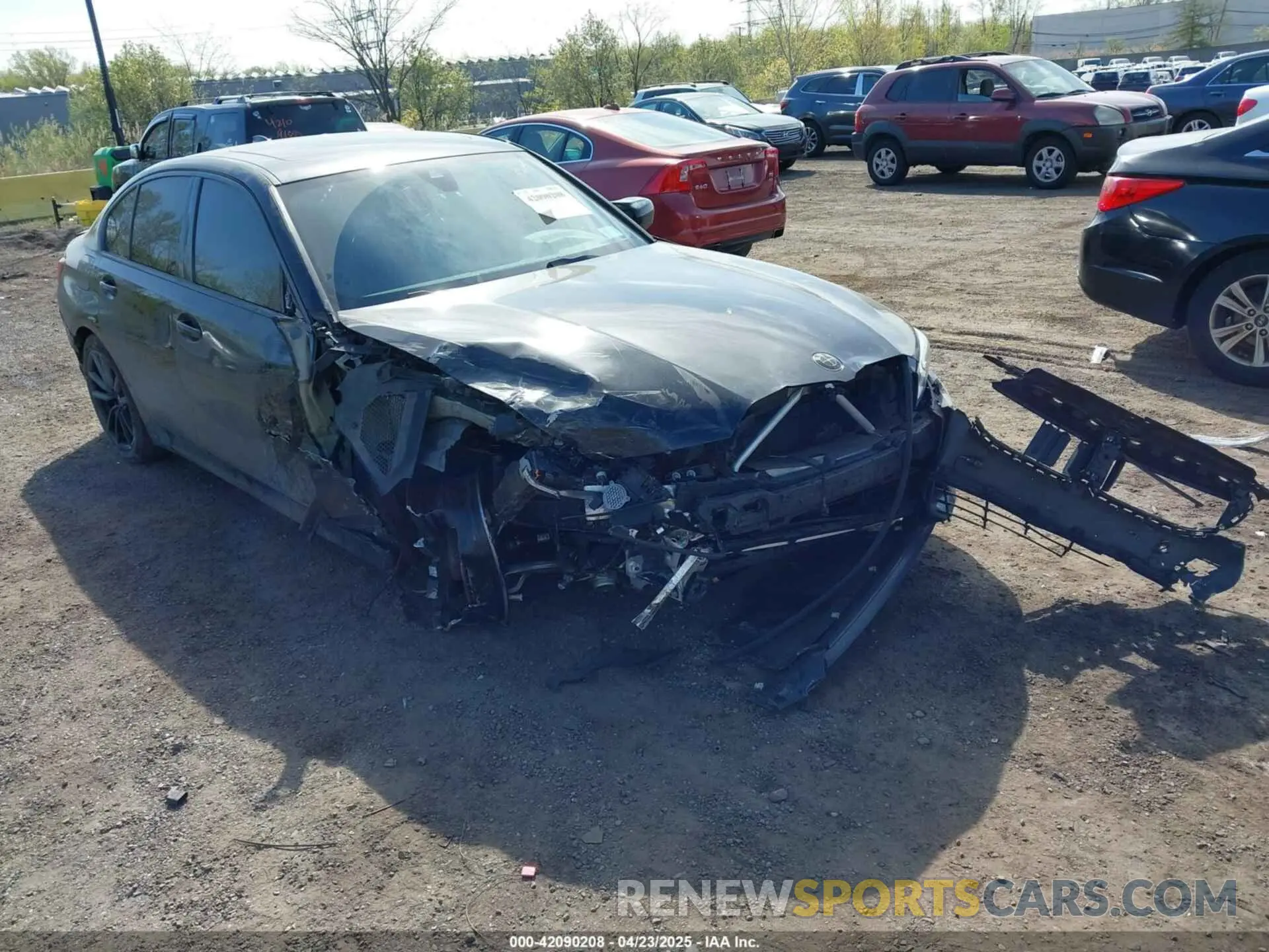 1 Photograph of a damaged car 3MW5R7J08L8B05749 BMW 330I 2020
