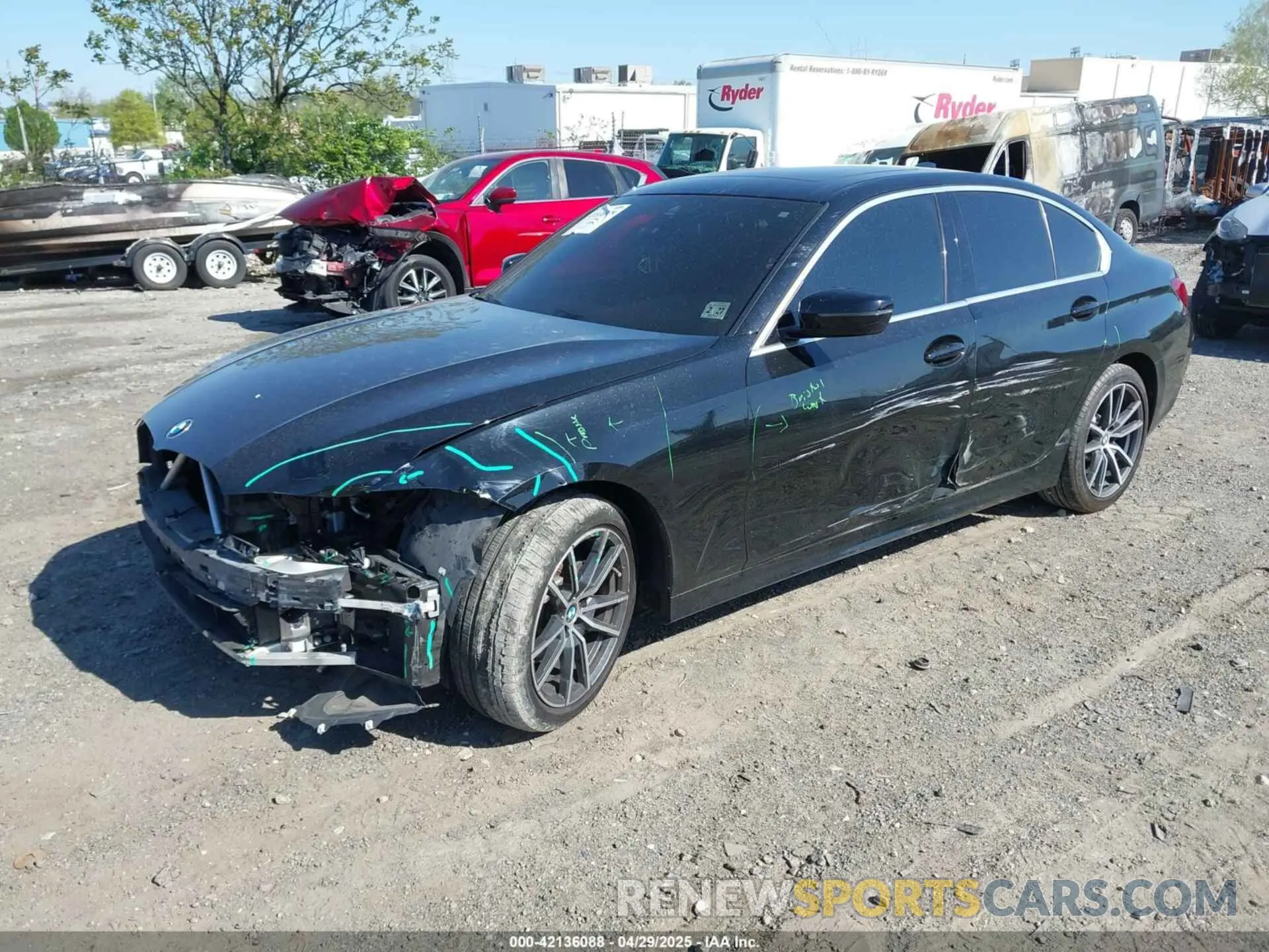 2 Фотография поврежденного автомобиля WBA5R7C01LFH48872 BMW 330I 2020