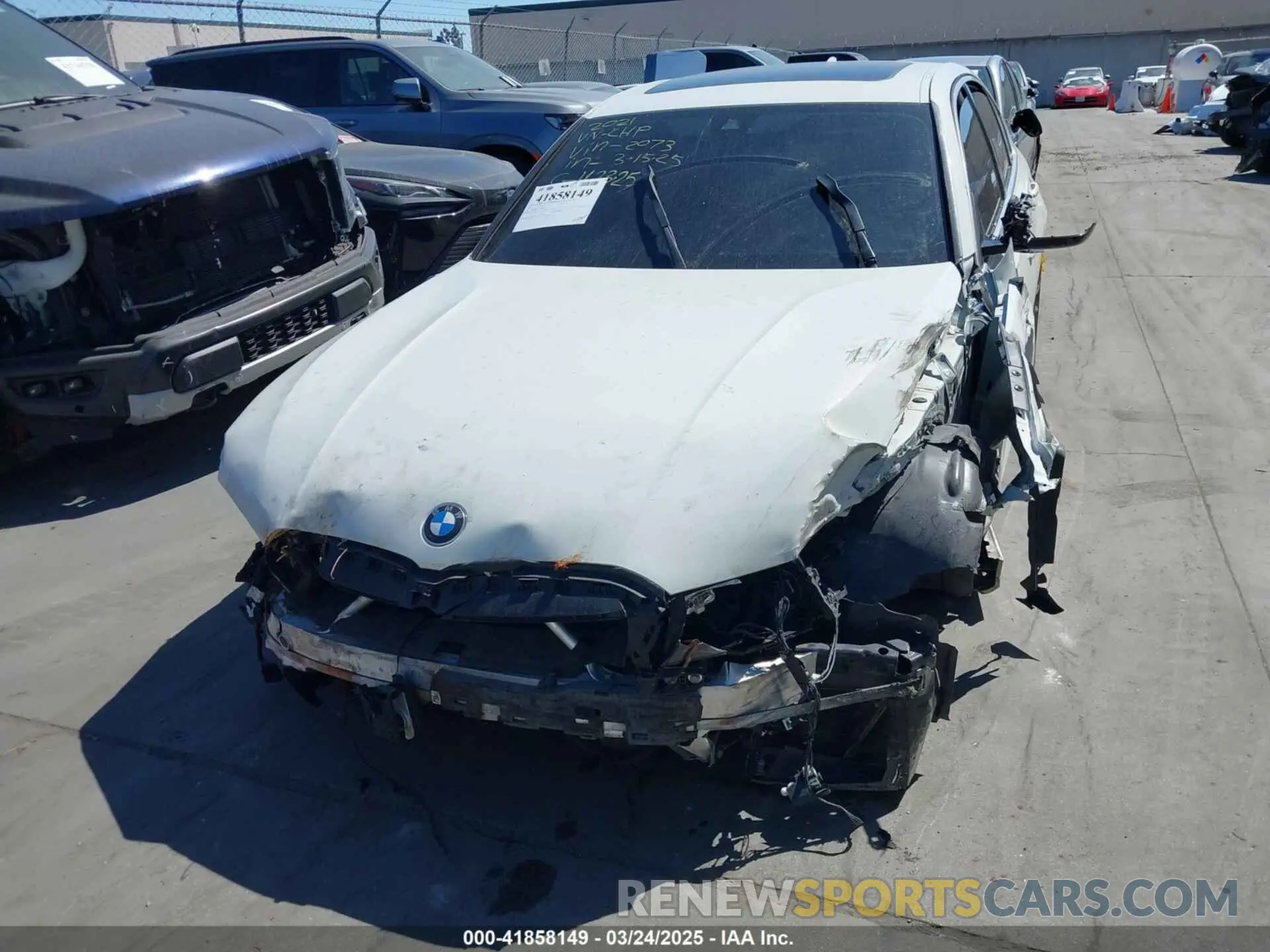 13 Photograph of a damaged car 3MW5R1J01M8B82073 BMW 330I 2021
