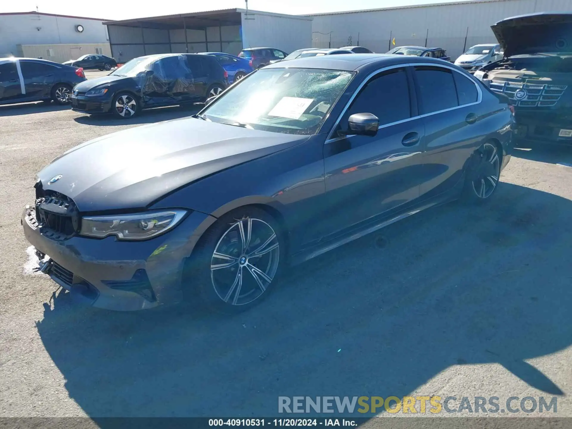 2 Photograph of a damaged car 3MW5R1J02M8B88996 BMW 330I 2021