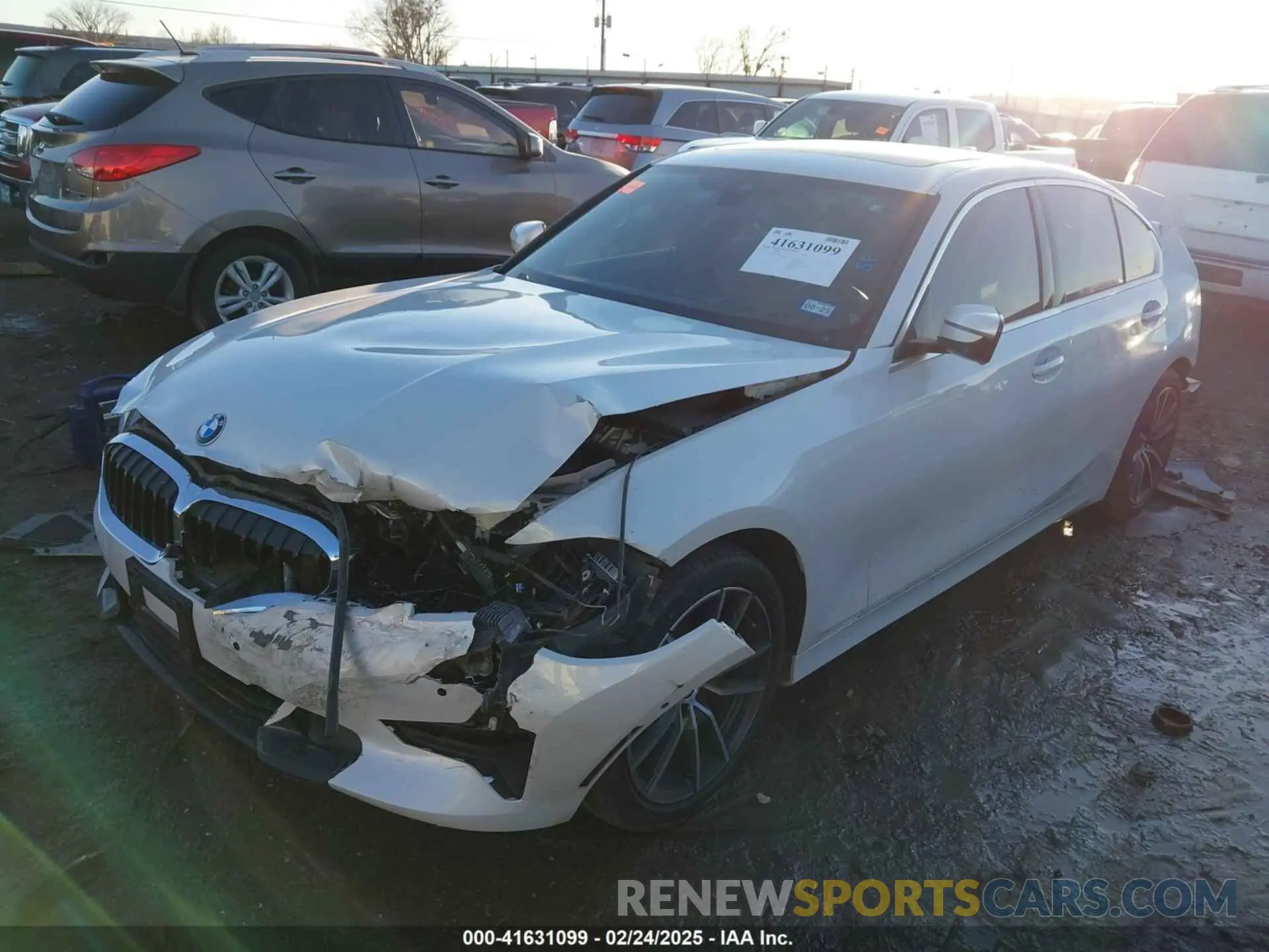 2 Photograph of a damaged car 3MW5R1J04M8B97067 BMW 330I 2021