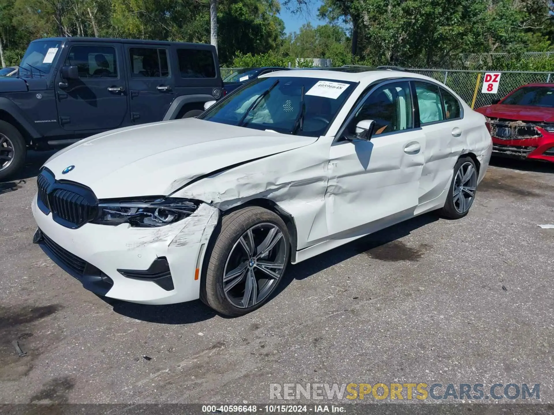 2 Photograph of a damaged car 3MW5R1J05M8C03572 BMW 330I 2021