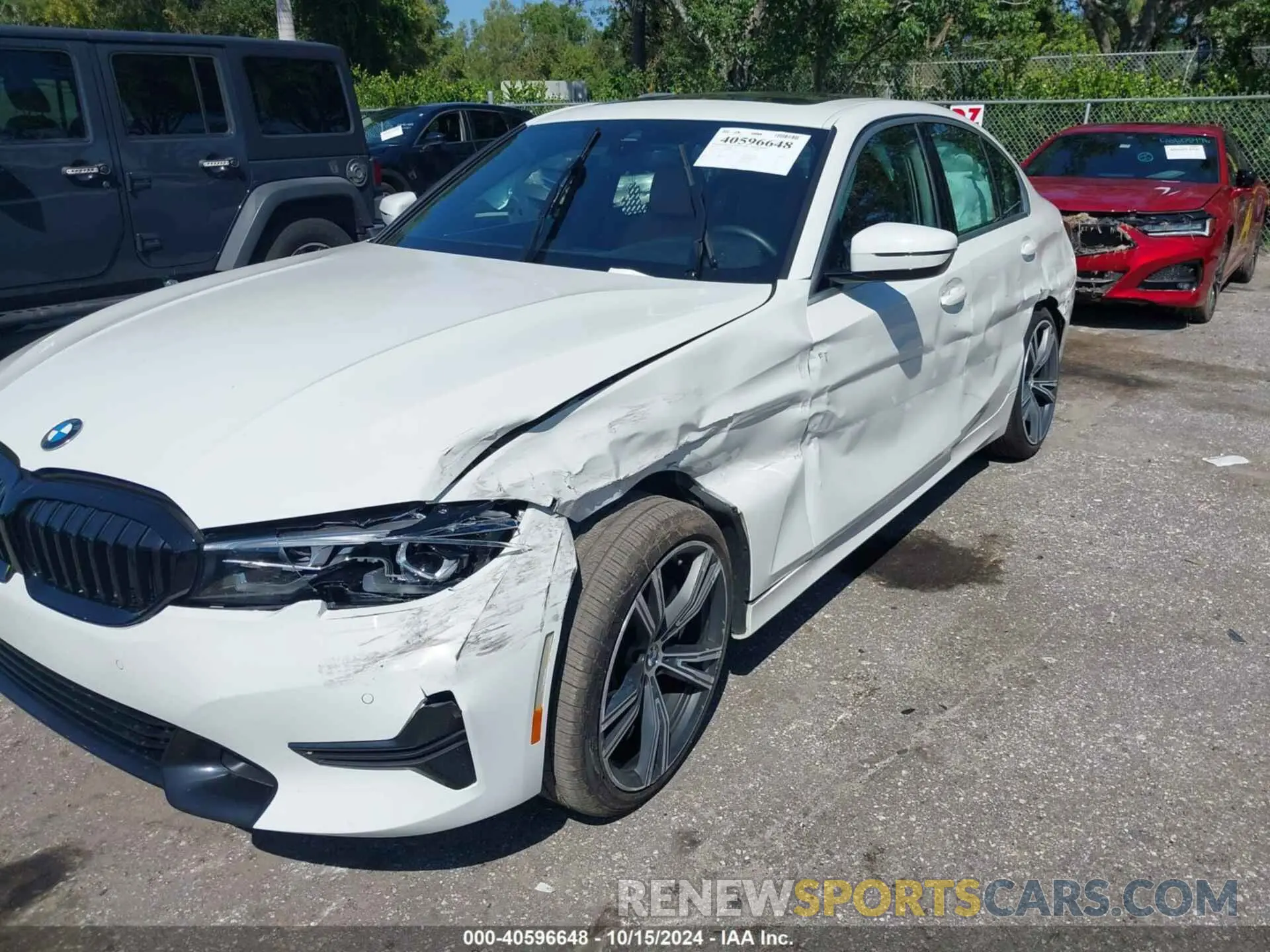 6 Photograph of a damaged car 3MW5R1J05M8C03572 BMW 330I 2021