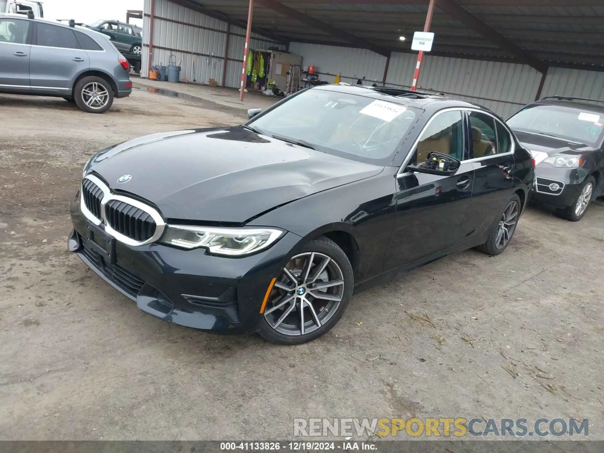 2 Фотография поврежденного автомобиля 3MW5R1J07M8B53581 BMW 330I 2021