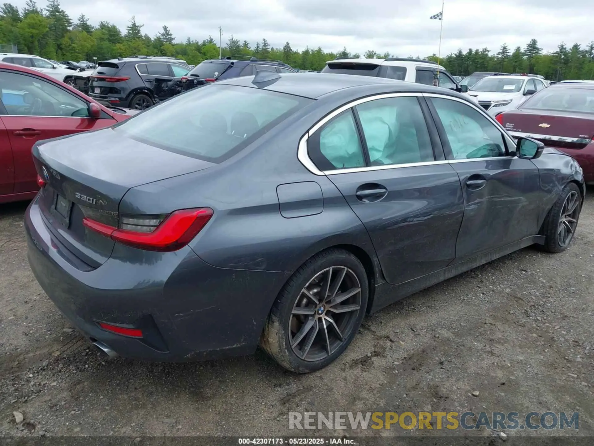 4 Фотография поврежденного автомобиля 3MW5R7J01M8B94131 BMW 330I 2021