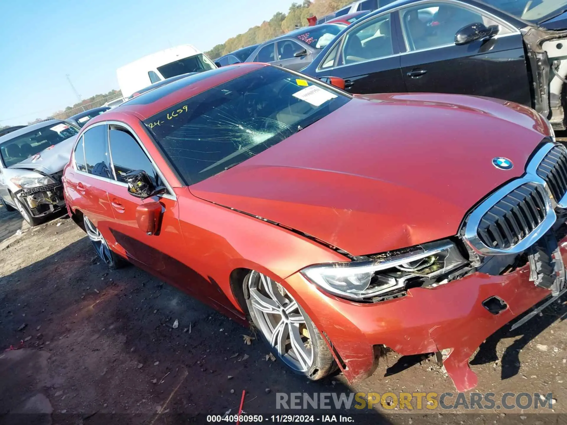 1 Фотография поврежденного автомобиля 3MW5R7J06M8B48407 BMW 330I 2021