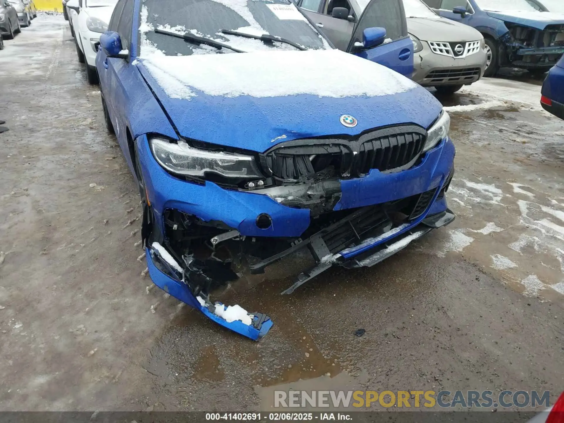 6 Фотография поврежденного автомобиля 3MW5R7J0XM8B72564 BMW 330I 2021