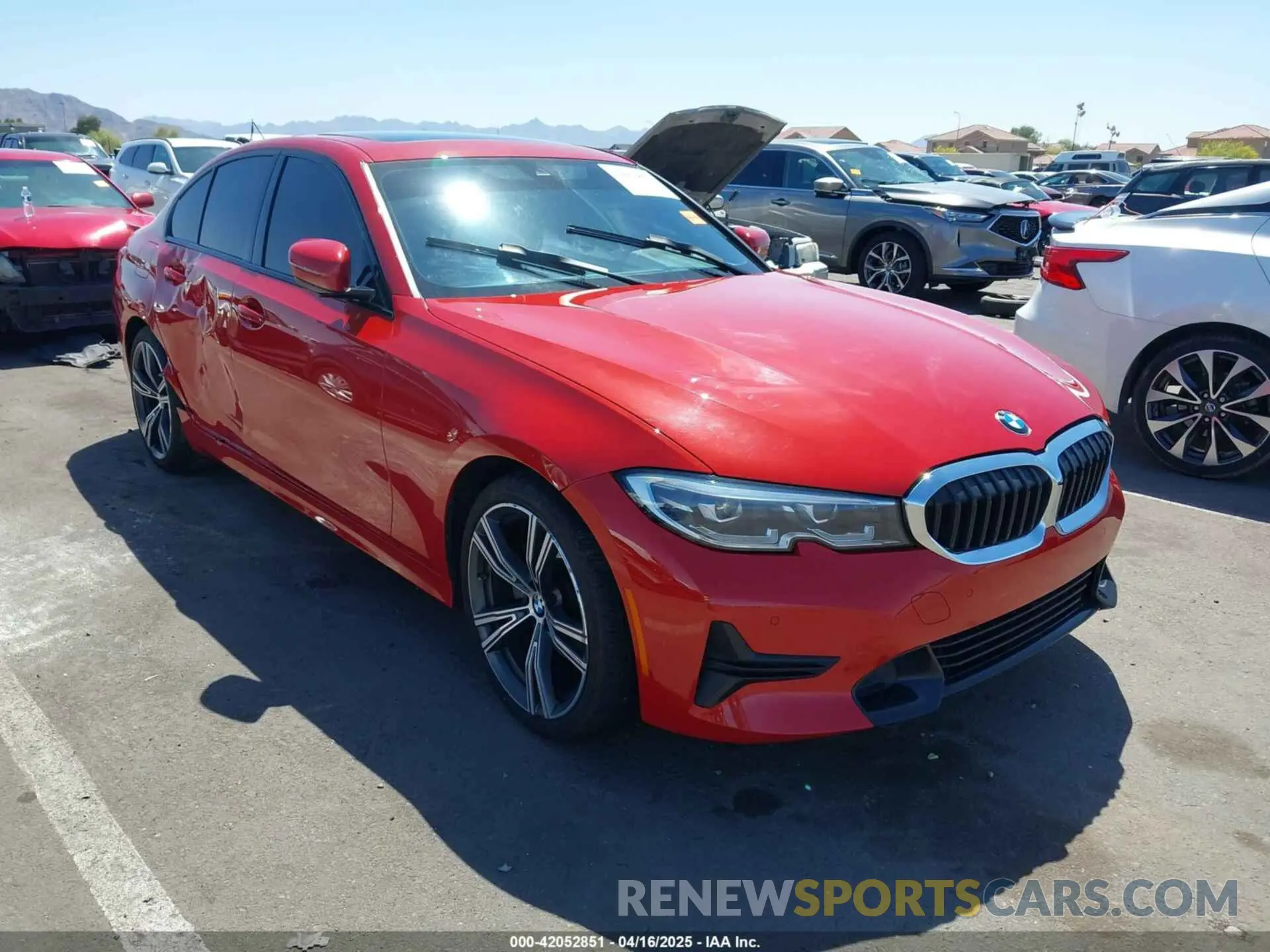 1 Photograph of a damaged car 3MW5R1J09N8C52274 BMW 330I 2022