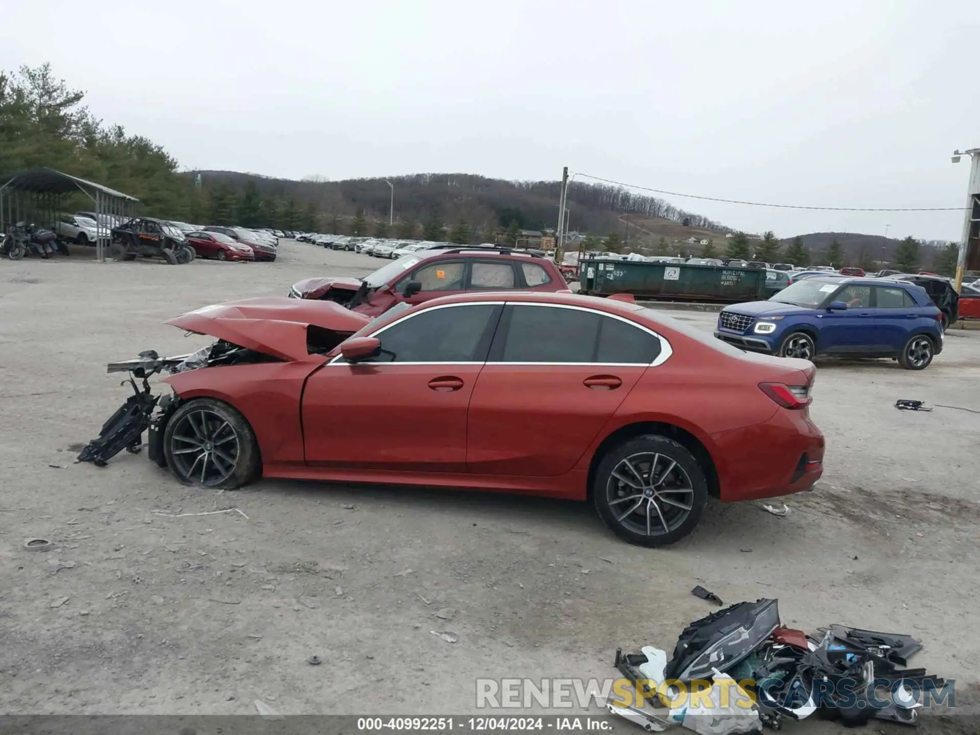 14 Фотография поврежденного автомобиля 3MW5R7J01N8C60985 BMW 330I 2022