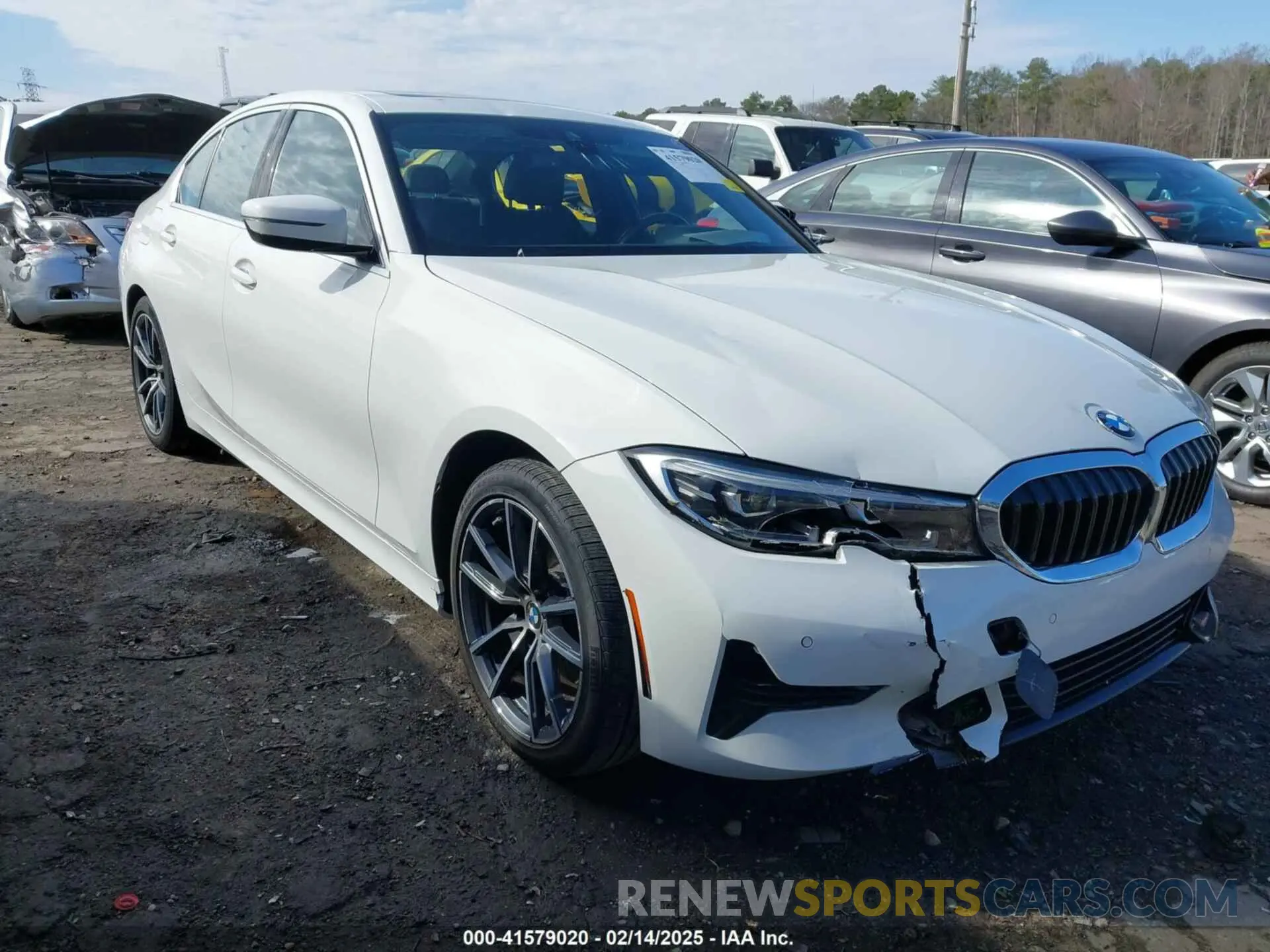 1 Photograph of a damaged car WBA5R1C01NFM20381 BMW 330I 2022