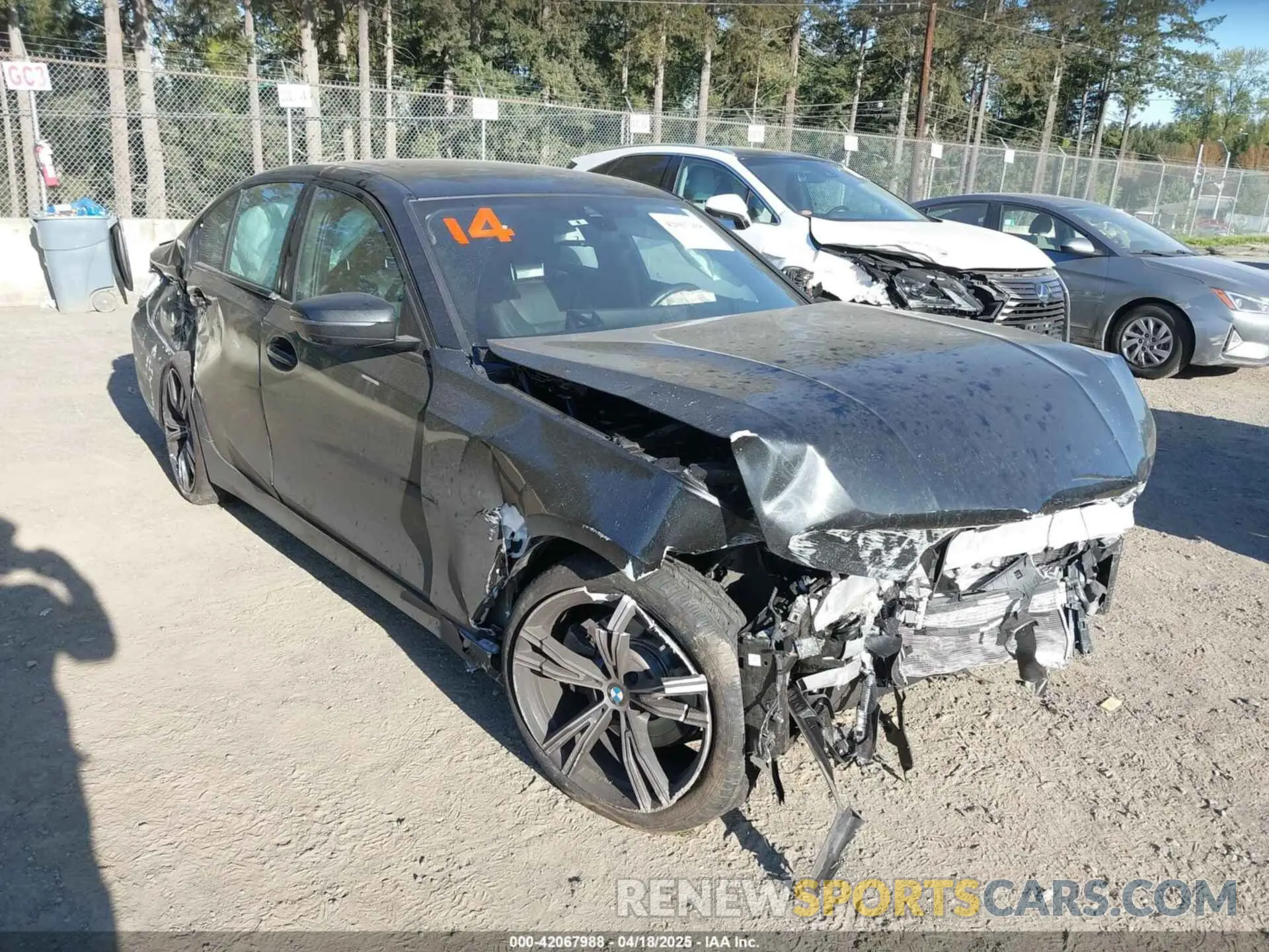 1 Photograph of a damaged car 3MW69FF0XP8D14763 BMW 330I 2023