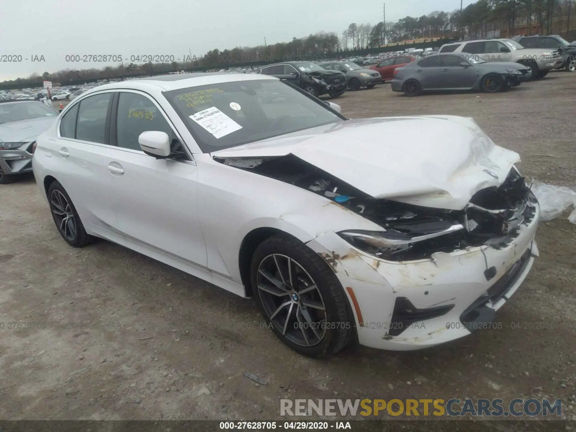 1 Photograph of a damaged car 3MW5R7J59K8B03356 BMW 330XI 2019