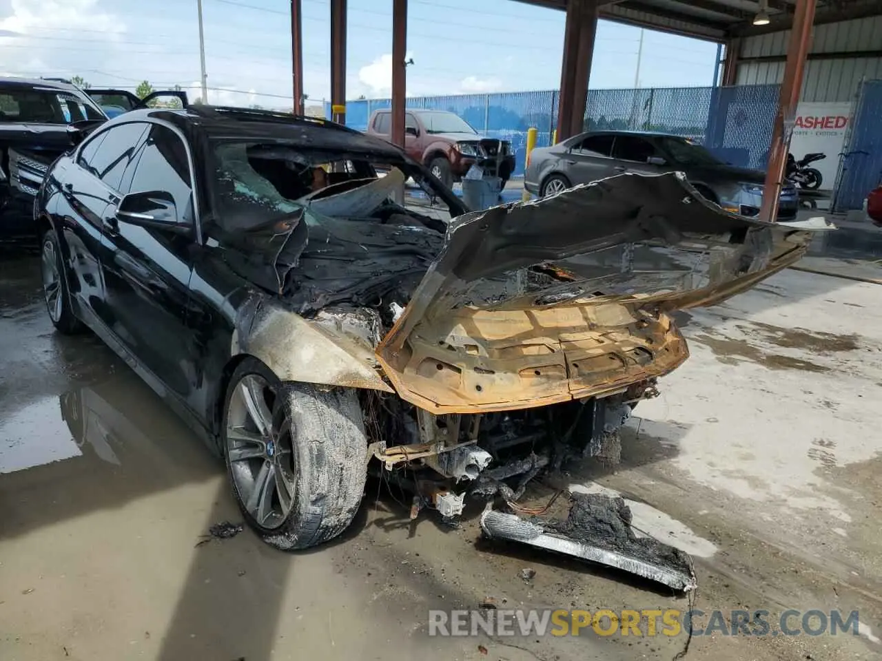 1 Photograph of a damaged car WBA4J1C50KBM17358 BMW 4 SERIES 2019
