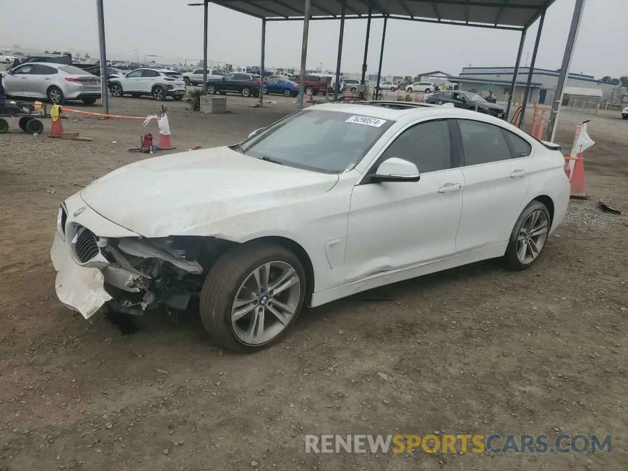 1 Photograph of a damaged car WBA4J1C54KBM15922 BMW 4 SERIES 2019