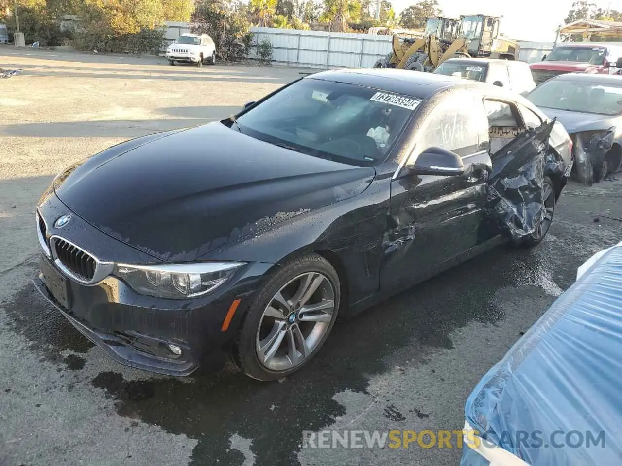 1 Фотография поврежденного автомобиля WBA4J1C55KBM16898 BMW 4 SERIES 2019