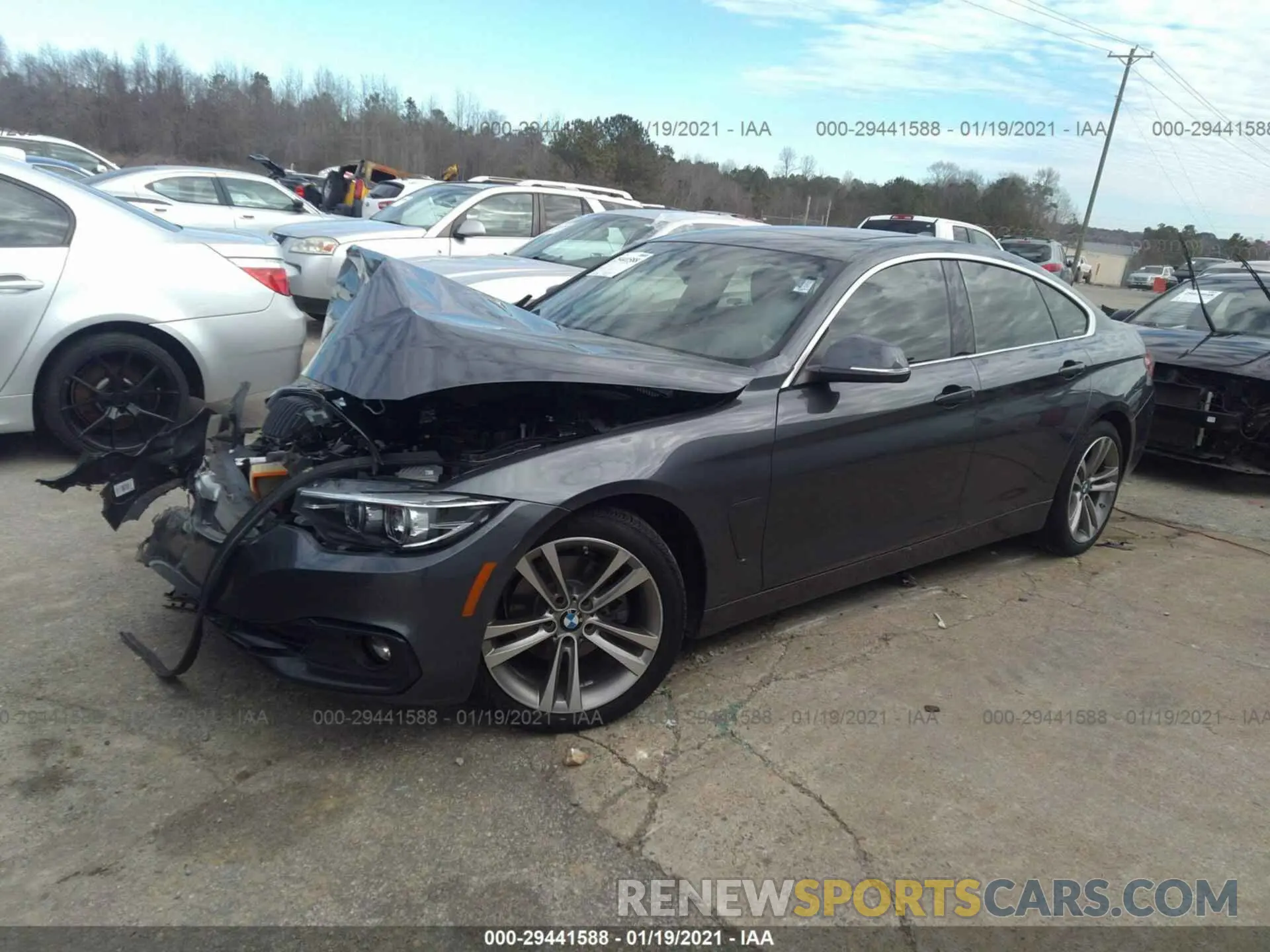 2 Photograph of a damaged car WBA4J1C57KBM14747 BMW 4 SERIES 2019