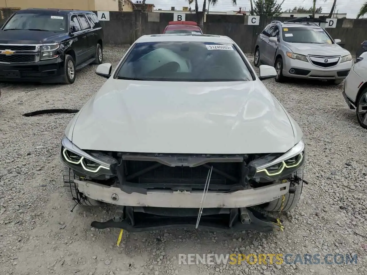 5 Фотография поврежденного автомобиля WBA4W3C54KAF92329 BMW 4 SERIES 2019