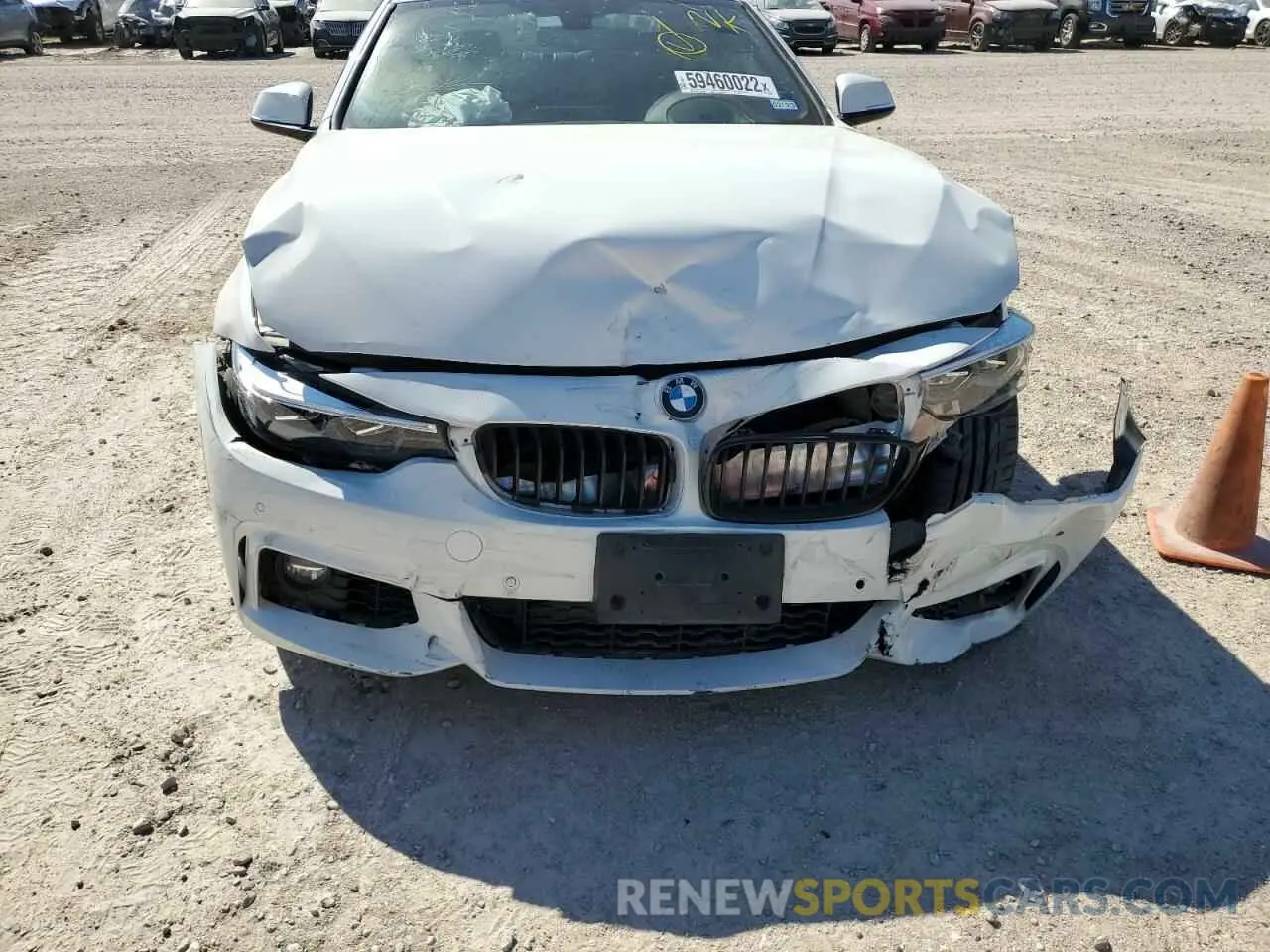 9 Photograph of a damaged car WBA4W7C53KAG52656 BMW 4 SERIES 2019