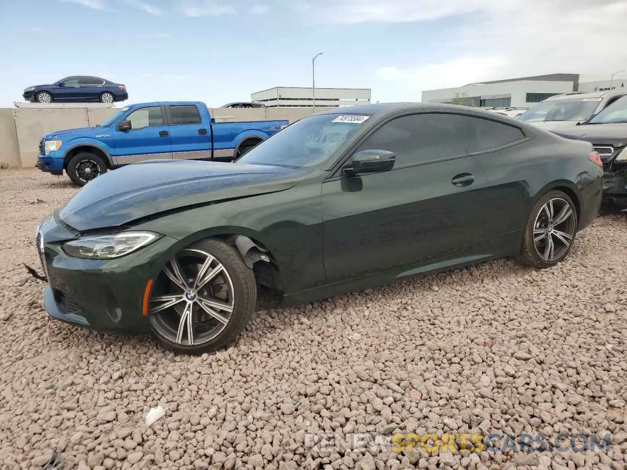 1 Photograph of a damaged car WBA53AP06MCF99175 BMW 4 SERIES 2021