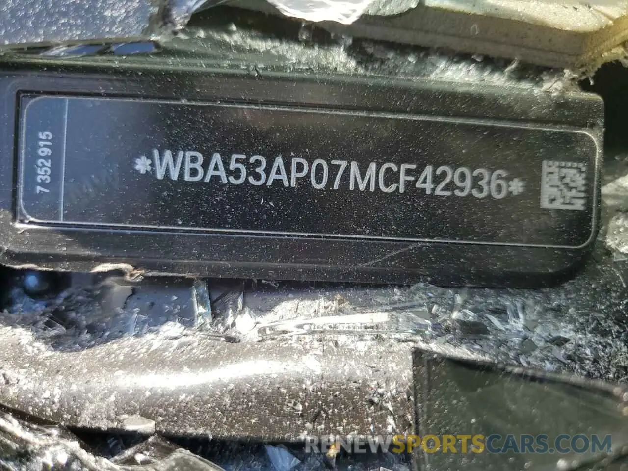 12 Фотография поврежденного автомобиля WBA53AP07MCF42936 BMW 4 SERIES 2021