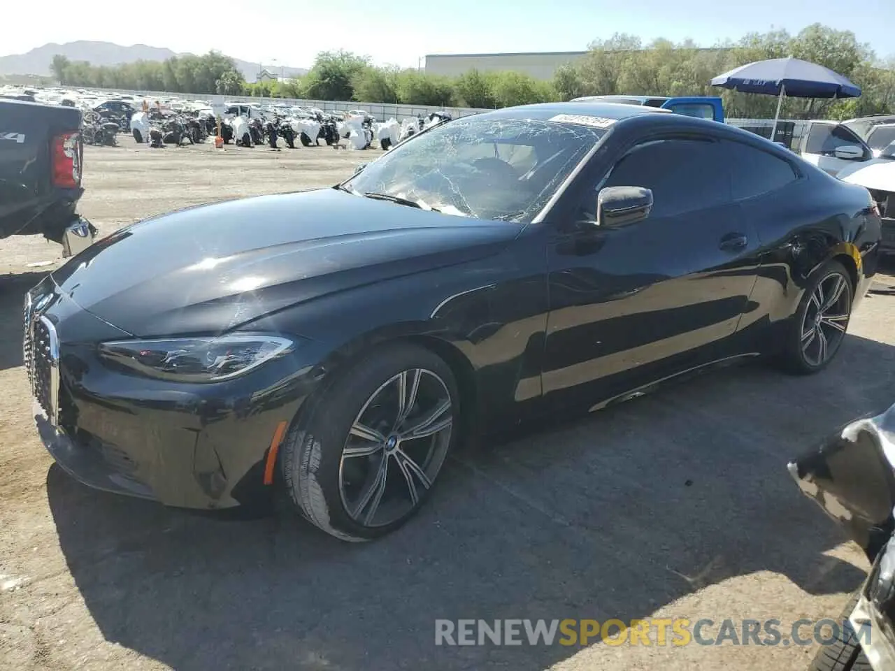 1 Photograph of a damaged car WBA53AP08MCF22209 BMW 4 SERIES 2021