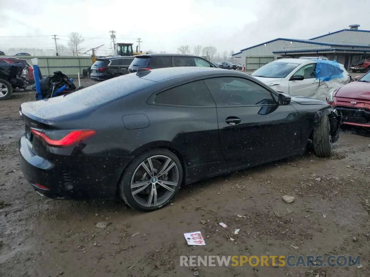 3 Фотография поврежденного автомобиля WBA73AP08MCF20694 BMW 4 SERIES 2021