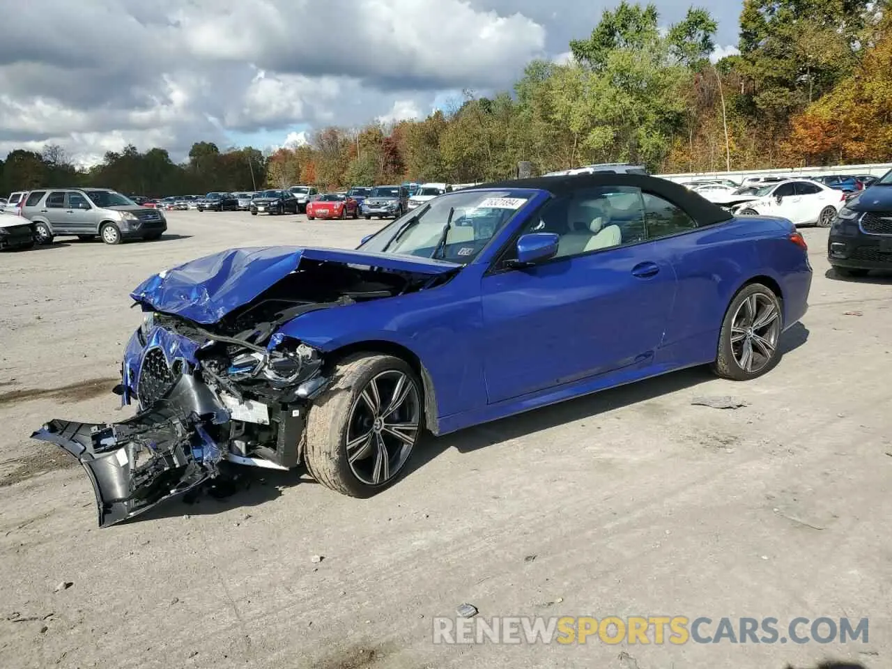 1 Photograph of a damaged car WBA43AT00NCH62969 BMW 4 SERIES 2022