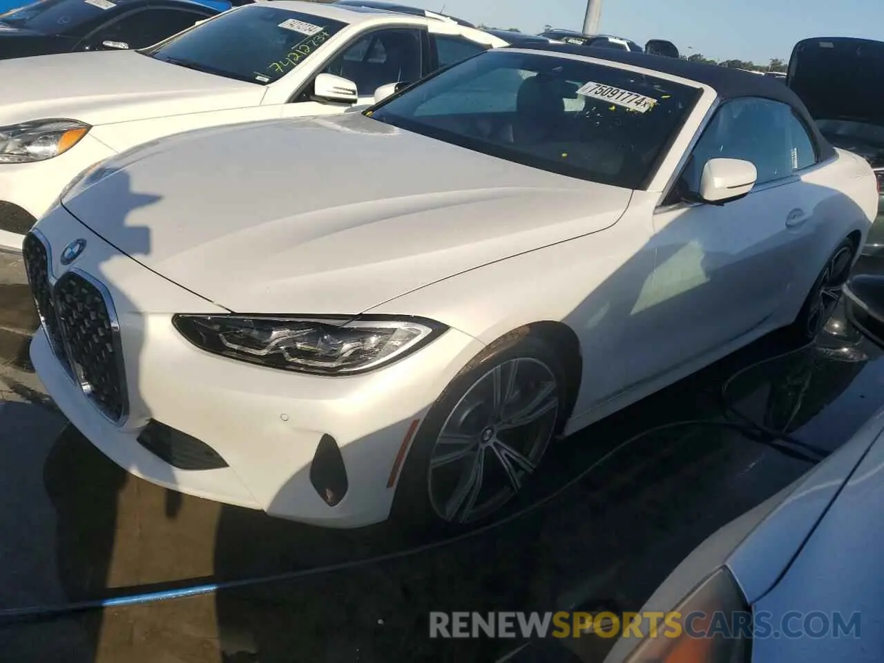 1 Photograph of a damaged car WBA43AT04NCH76244 BMW 4 SERIES 2022