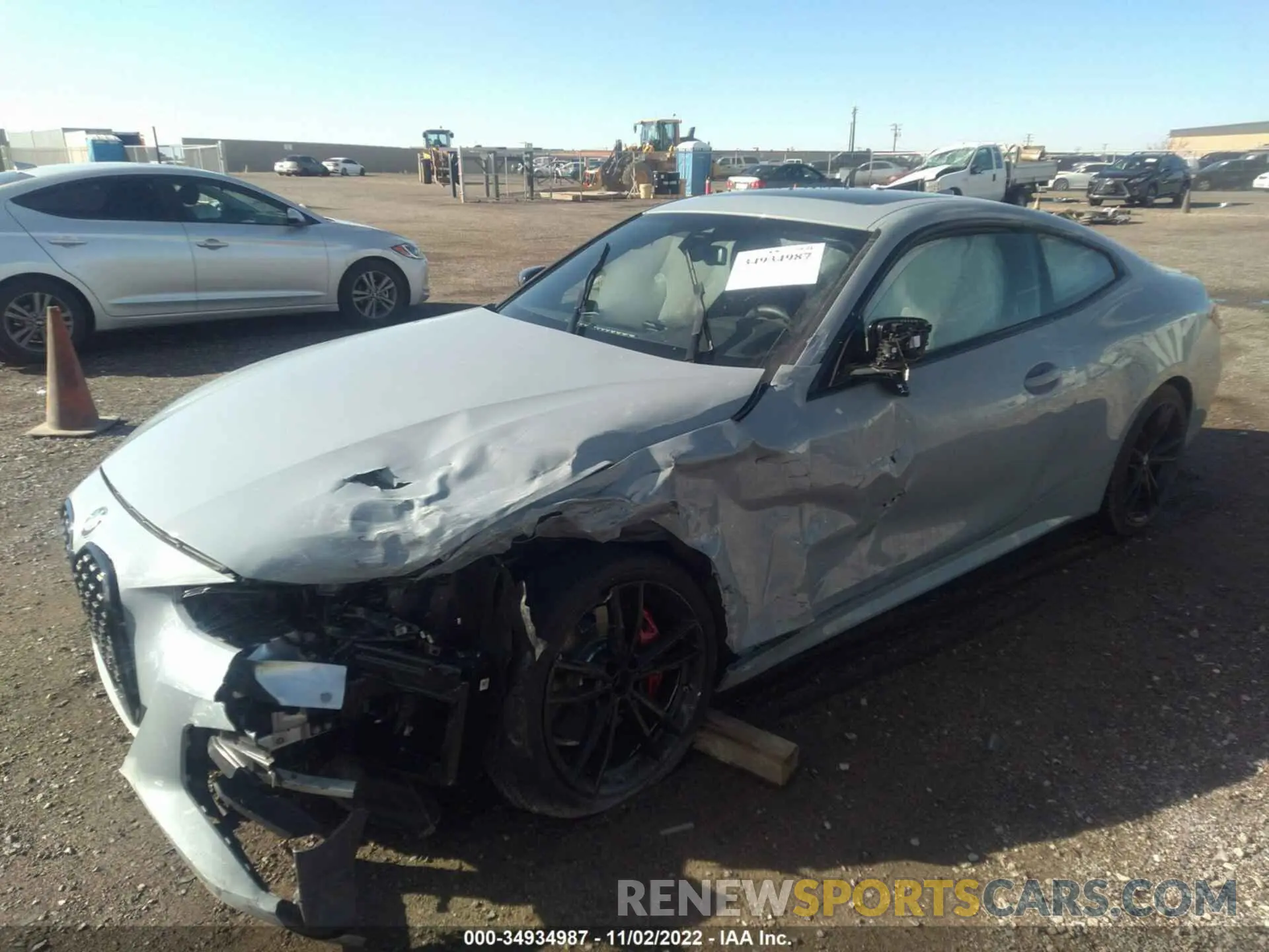 2 Photograph of a damaged car WBA53AP09NCK98298 BMW 4 SERIES 2022