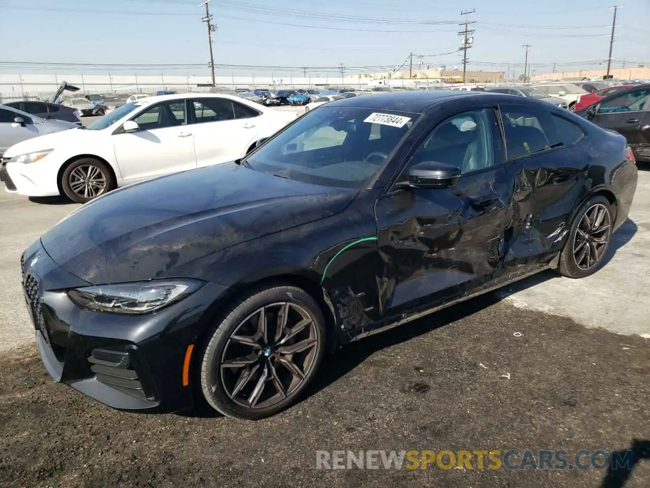 1 Photograph of a damaged car WBA63AV00NFM93874 BMW 4 SERIES 2022