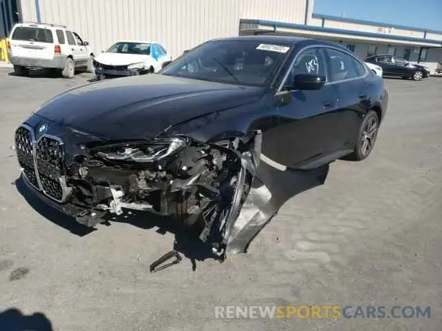 2 Фотография поврежденного автомобиля WBA63AV01NFM11506 BMW 4 SERIES 2022