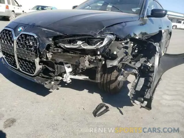 9 Фотография поврежденного автомобиля WBA63AV01NFM11506 BMW 4 SERIES 2022