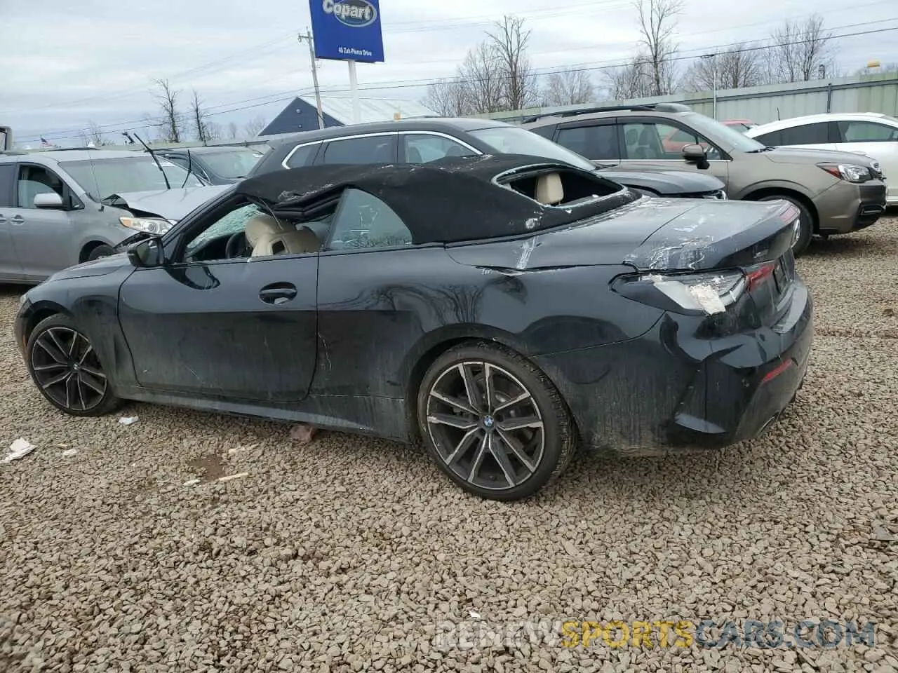 2 Фотография поврежденного автомобиля WBA43AT08PCM90476 BMW 4 SERIES 2023