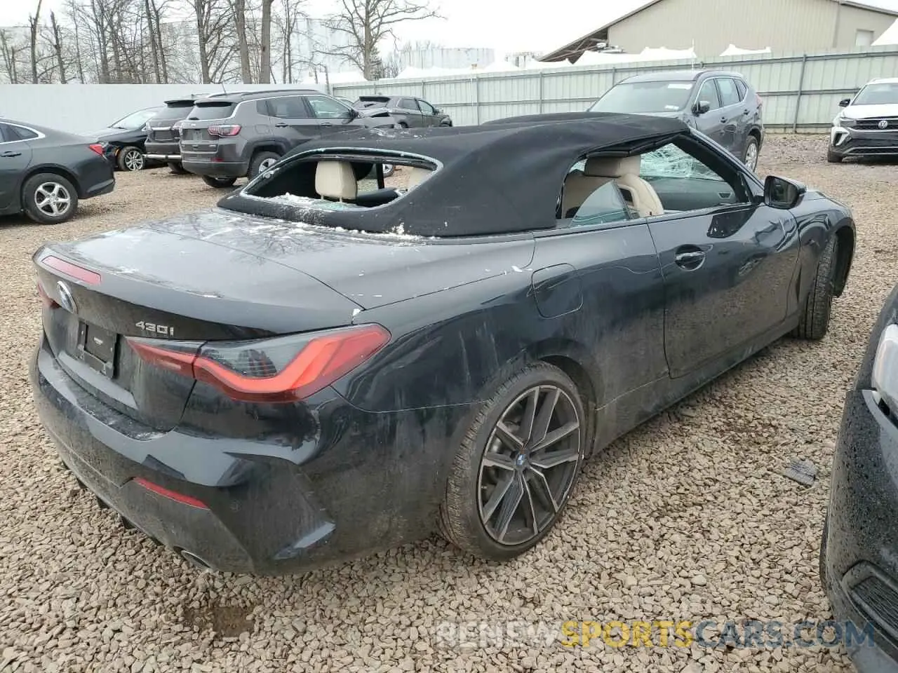 3 Фотография поврежденного автомобиля WBA43AT08PCM90476 BMW 4 SERIES 2023