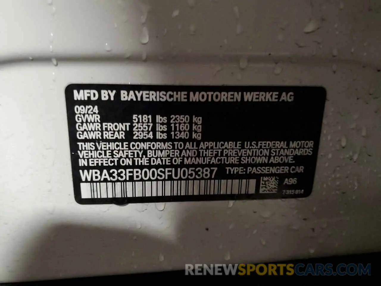 12 Фотография поврежденного автомобиля WBA33FB00SFU05387 BMW 4 SERIES 2025