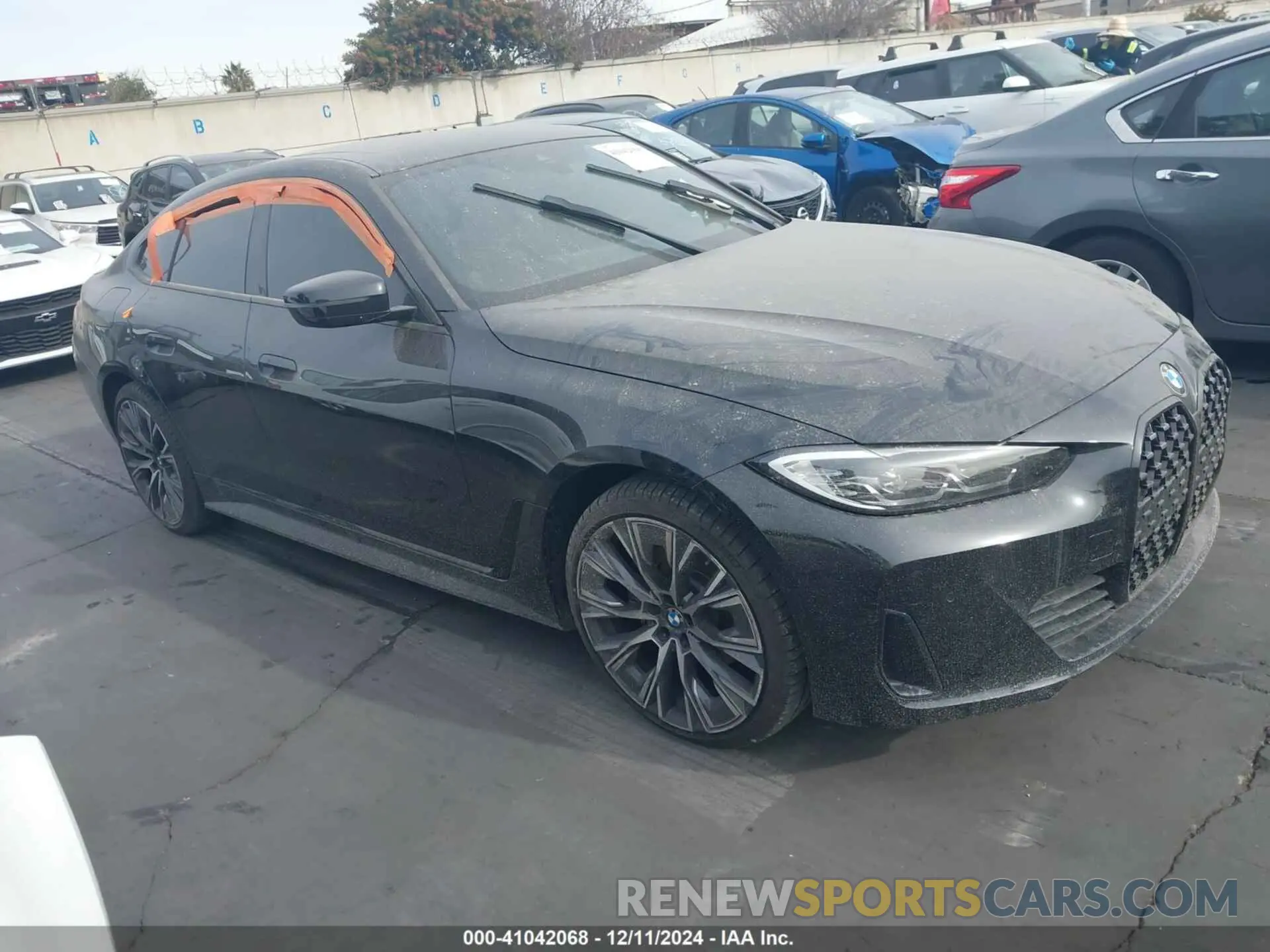 1 Фотография поврежденного автомобиля WBA63AV04RFS28722 BMW 4 SERIES GRAN COUPE 2024