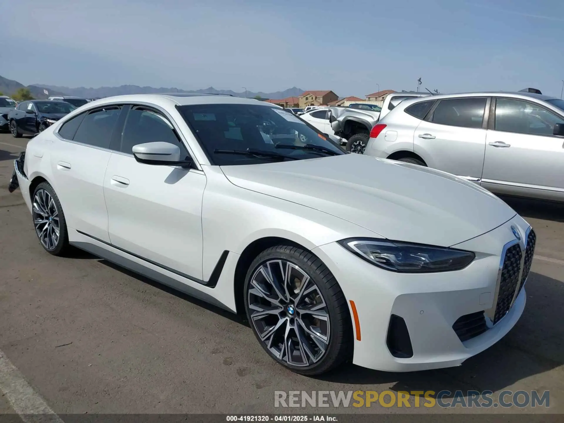 1 Photograph of a damaged car WBA63AV06RFR42142 BMW 4 SERIES GRAN COUPE 2024