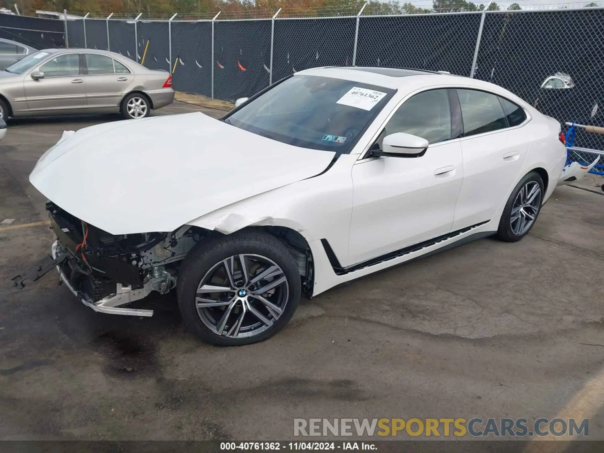 2 Фотография поврежденного автомобиля WBA73AV07RFR74392 BMW 4 SERIES GRAN COUPE 2024