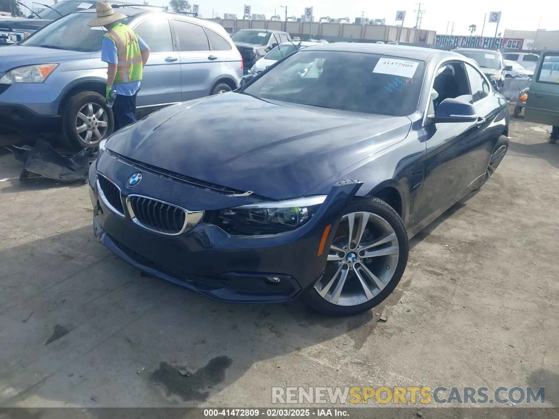 2 Фотография поврежденного автомобиля WBA4W3C52KAF92233 BMW 430I 2019