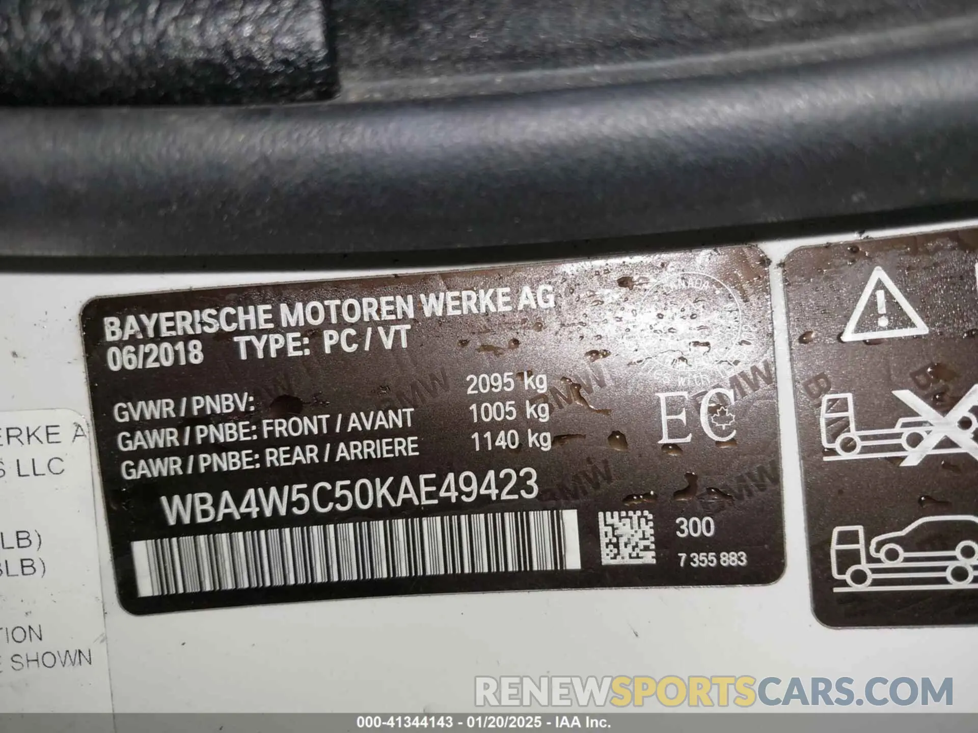 9 Фотография поврежденного автомобиля WBA4W5C50KAE49423 BMW 430I 2019