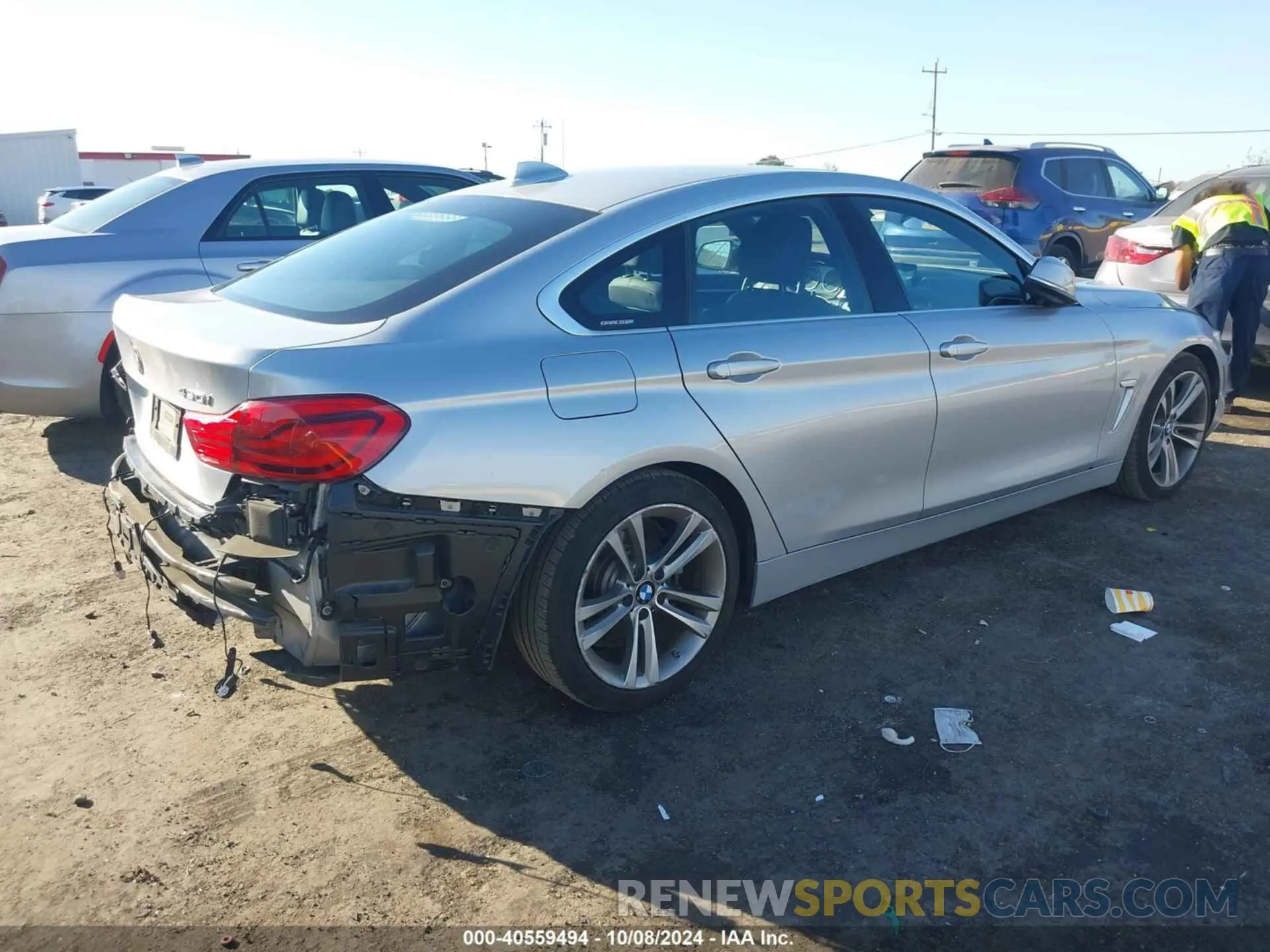 4 Фотография поврежденного автомобиля WBA4J1C51KBM18888 BMW 430I GRAN COUPE 2019