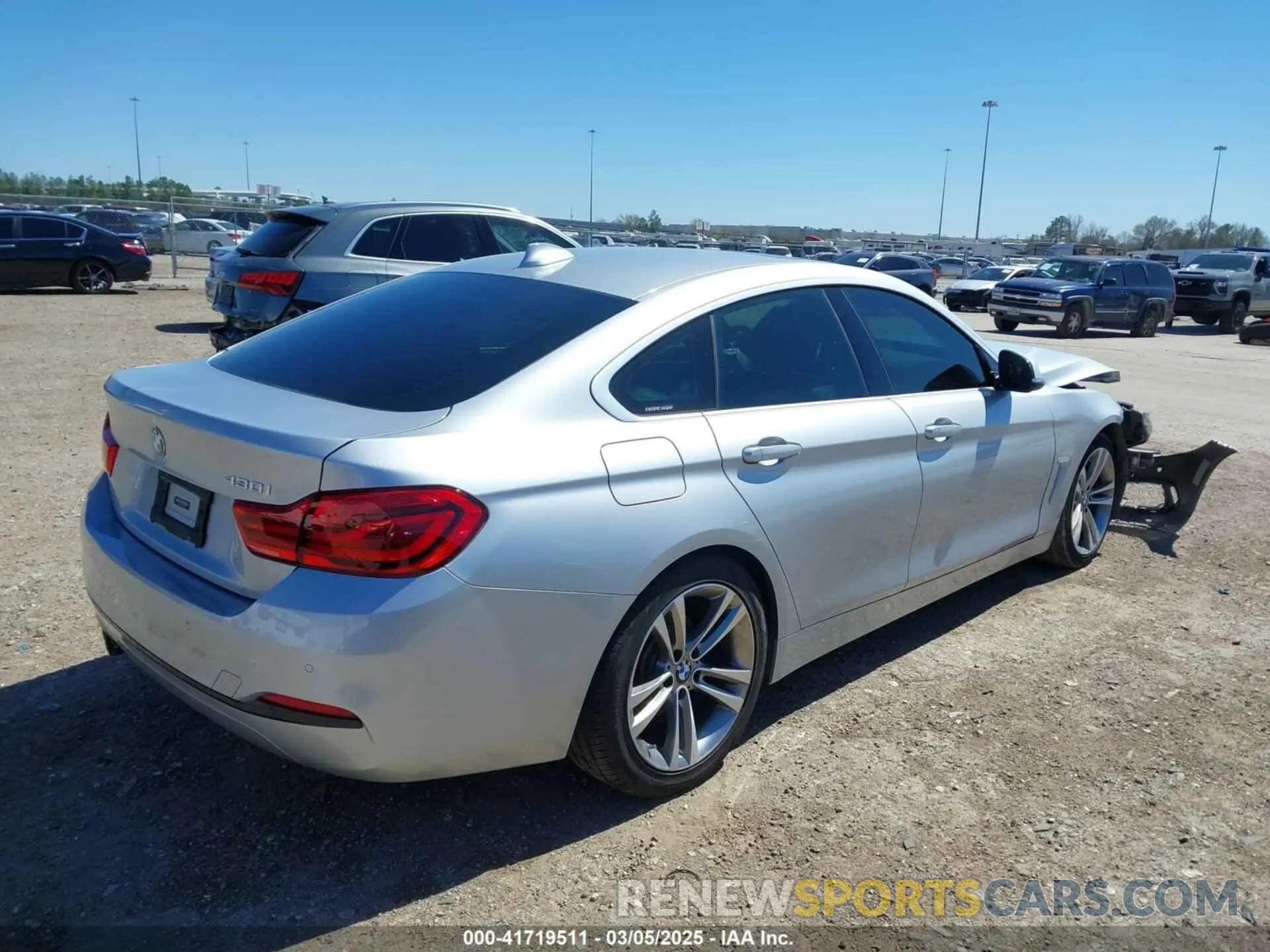 4 Photograph of a damaged car WBA4J1C58KBM18953 BMW 430I GRAN COUPE 2019