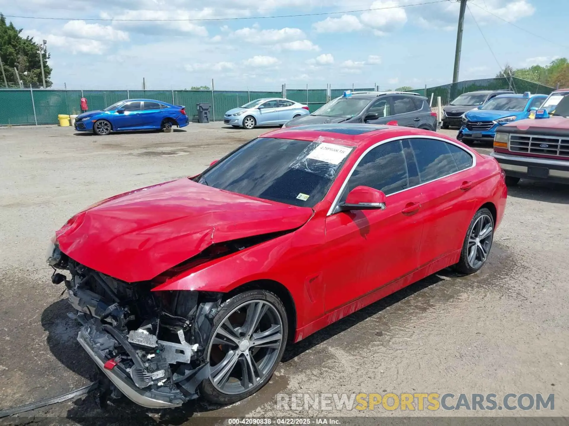 2 Фотография поврежденного автомобиля WBA4J3C52KBL08380 BMW 430I GRAN COUPE 2019