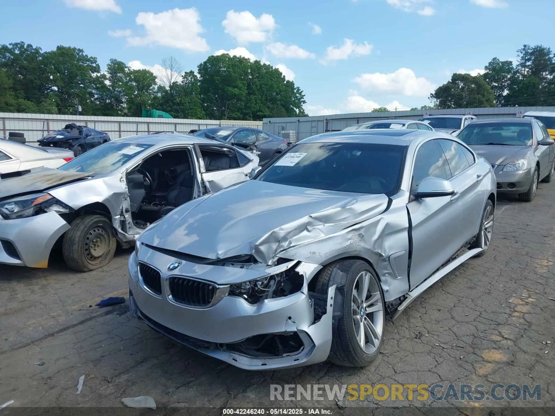 2 Фотография поврежденного автомобиля WBA4J3C55KBL07806 BMW 430I GRAN COUPE 2019