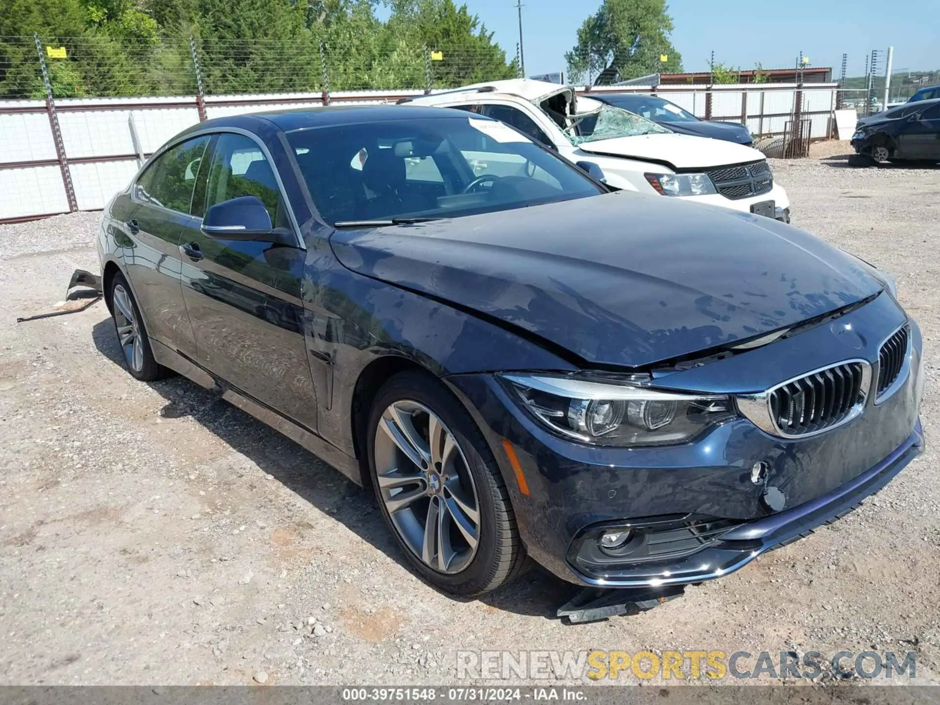 1 Photograph of a damaged car WBA4J3C58KBL09534 BMW 430I GRAN COUPE 2019