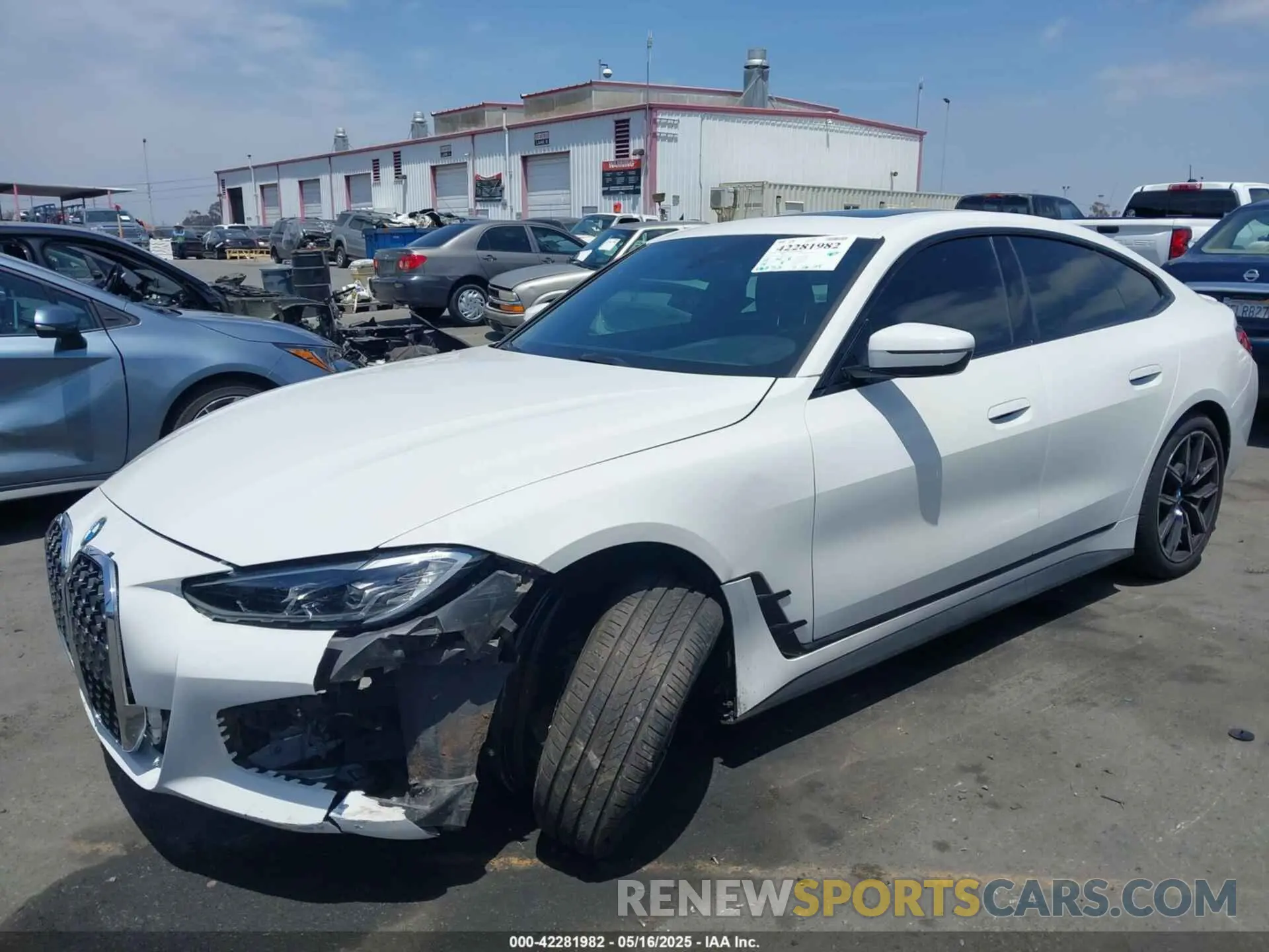 2 Photograph of a damaged car WBA63AV03NFM76468 BMW 430I GRAN COUPE 2022