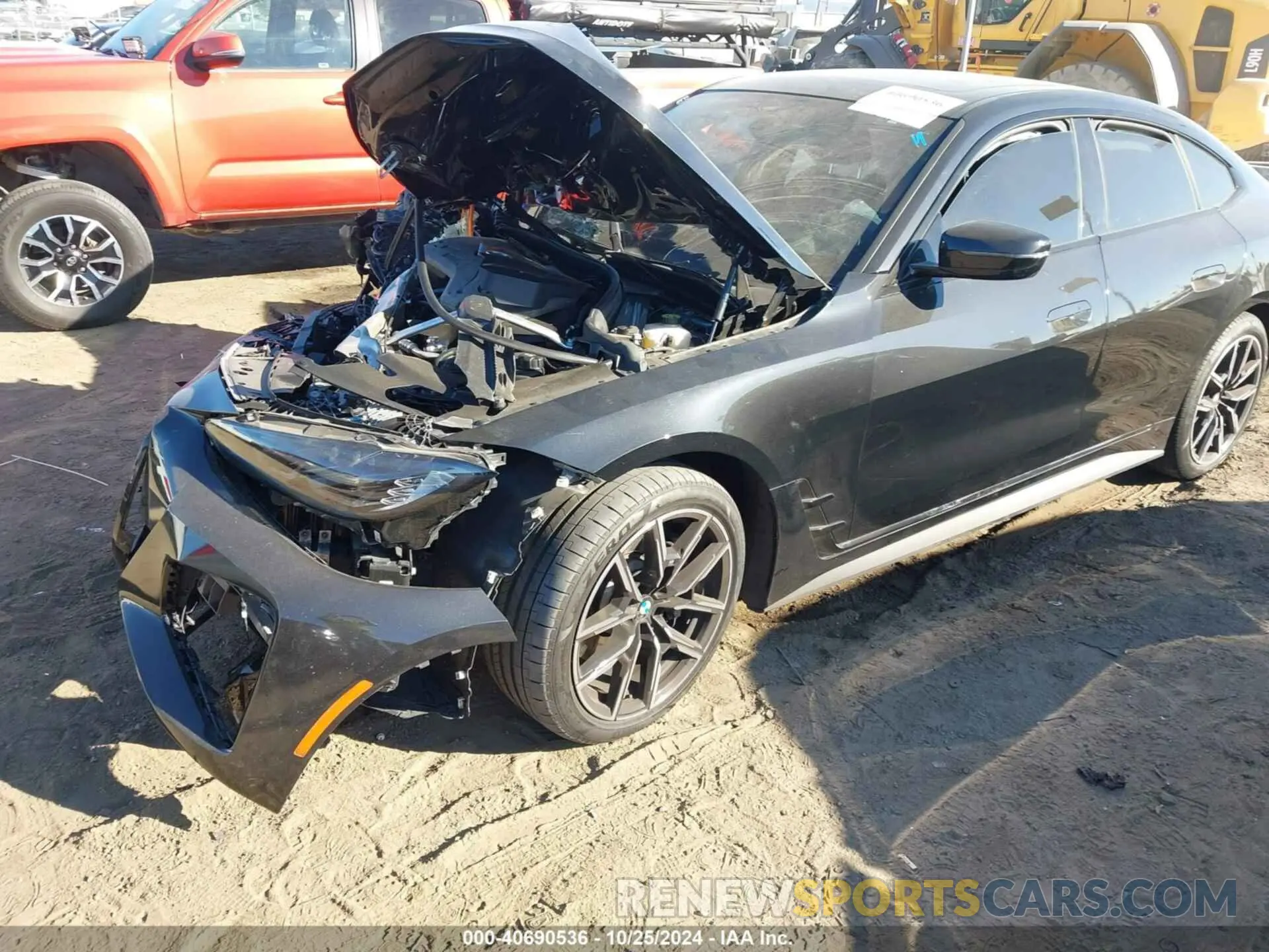 2 Photograph of a damaged car WBA63AV06NFL89549 BMW 430I GRAN COUPE 2022