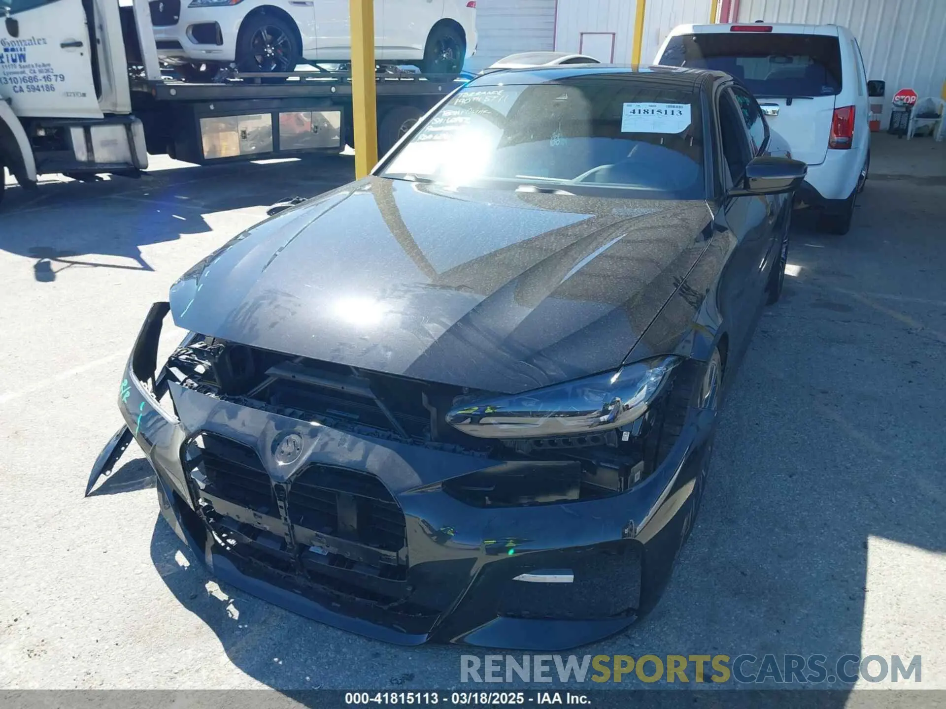 2 Photograph of a damaged car WBA63AV08NFL96535 BMW 430I GRAN COUPE 2022